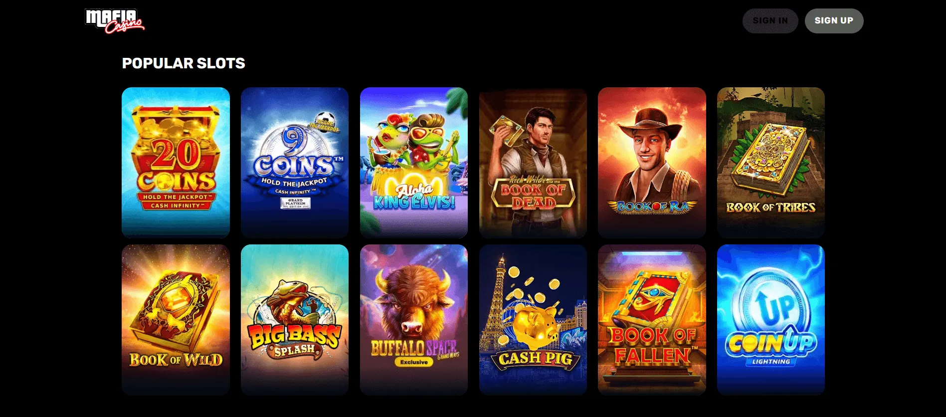 Mafia Casino most popular online pokies